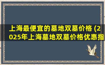 上海最便宜的墓地双墓价格 (2025年上海墓地双墓价格优惠指南)